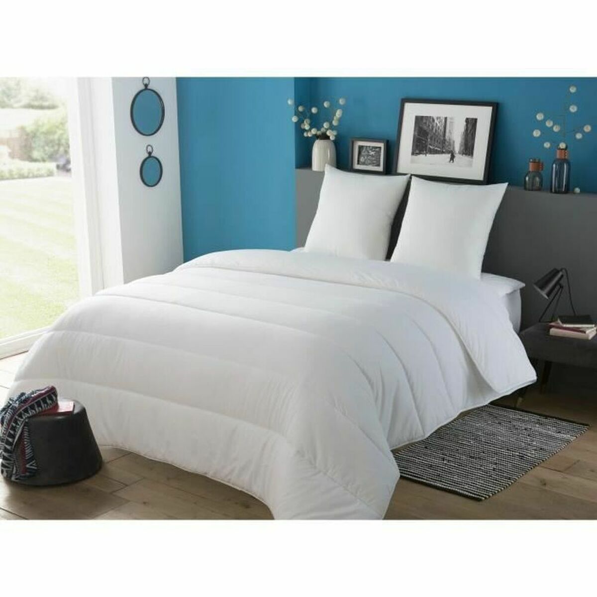 Conjunto de 2 Almofadas DODO Branco 60 x 60 cm (2 Unidades)